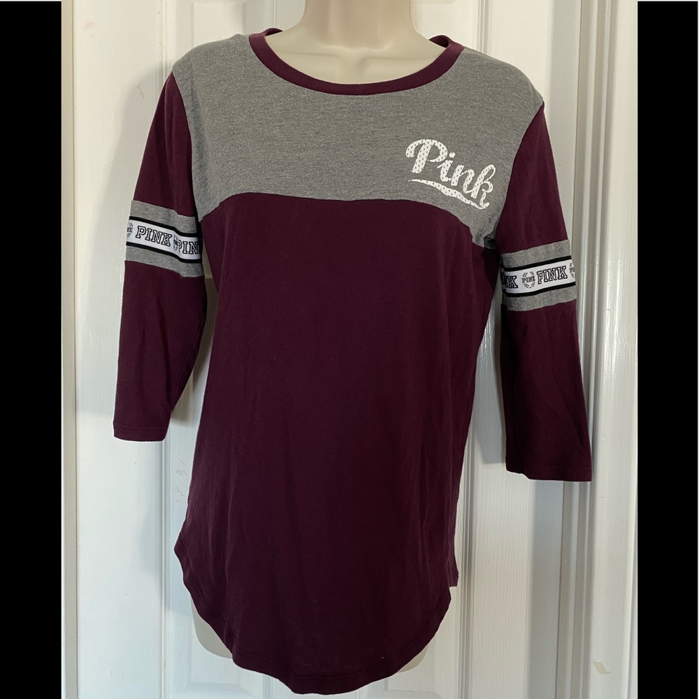 Pink 3/4 sleeved tee